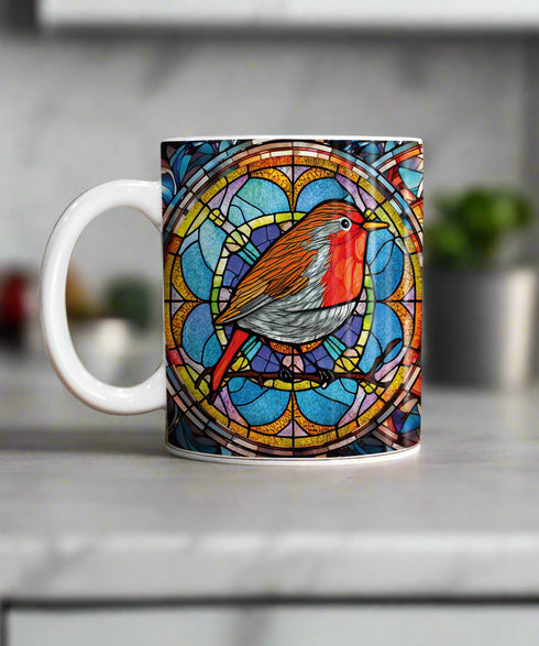 Bobbin Robin Suncatcher Artwork Ceramic Mug
